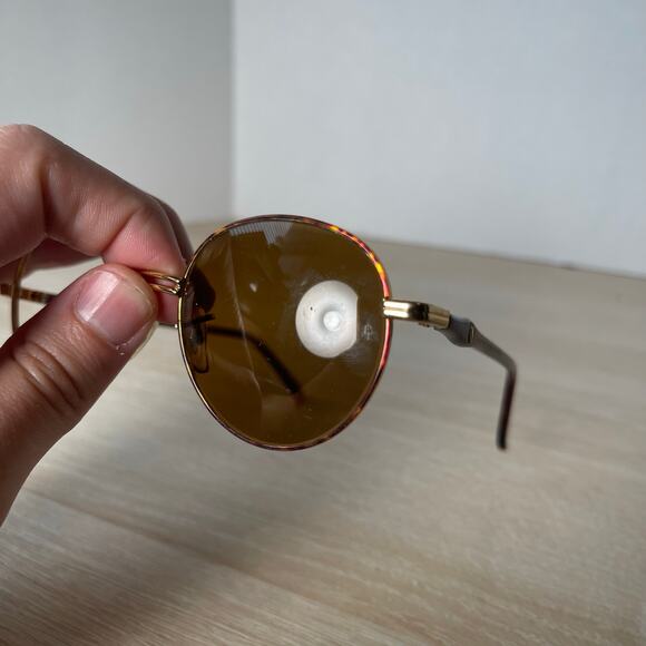 Vintage B&L Ray-Ban Rituals W2546 Sunglasses FRAMES ONLY Gold Tortoise - Picture 8 of 11